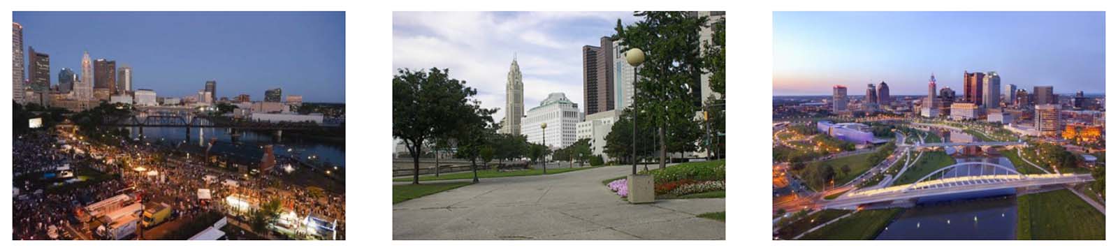 Images of downtown Columbus for buying a home in Ohio