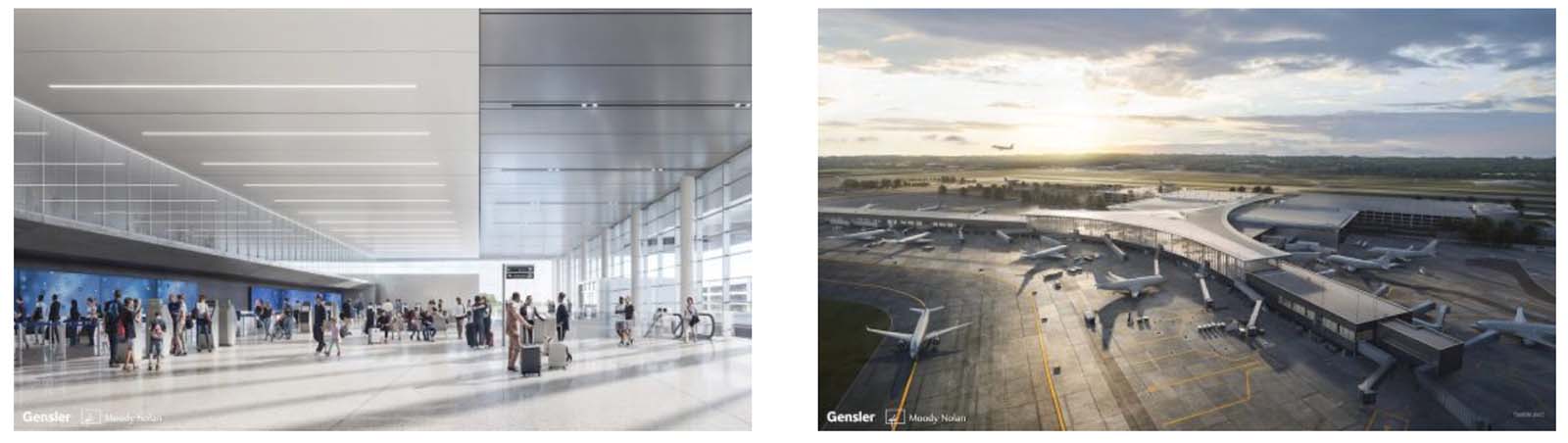 Proposed designs for new John Glenn International Airport by Columbus Regional Airport Authority